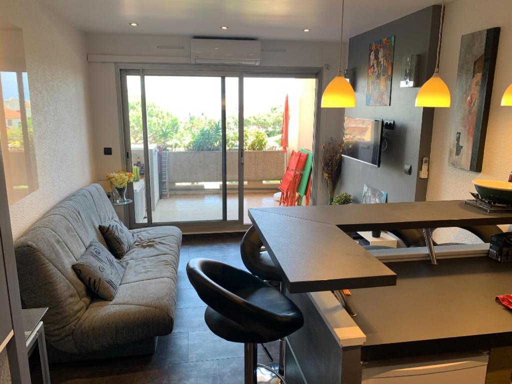 Apartment Secured Parc Velusine With Private Parking, Terrace, Pools And Tennis Courts. Antibes