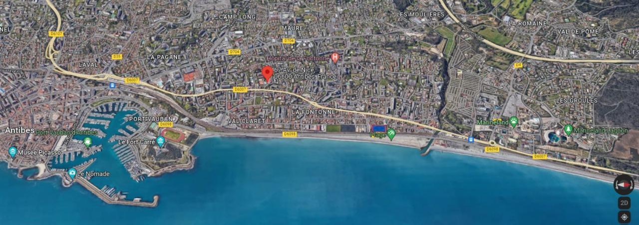 Apartment Secured Parc Velusine With Private Parking, Terrace, Pools And Tennis Courts. Antibes