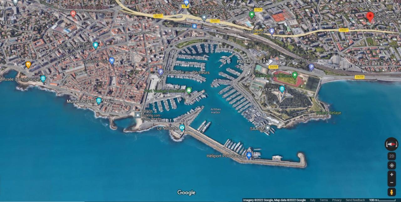 Apartment Secured Parc Velusine With Private Parking, Terrace, Pools And Tennis Courts. Antibes